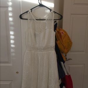 White lace dress